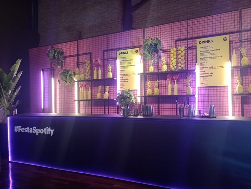 Cenografia Festa Spotify