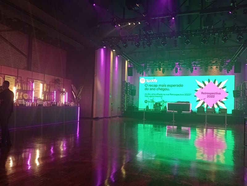 Cenografia Festa Spotify