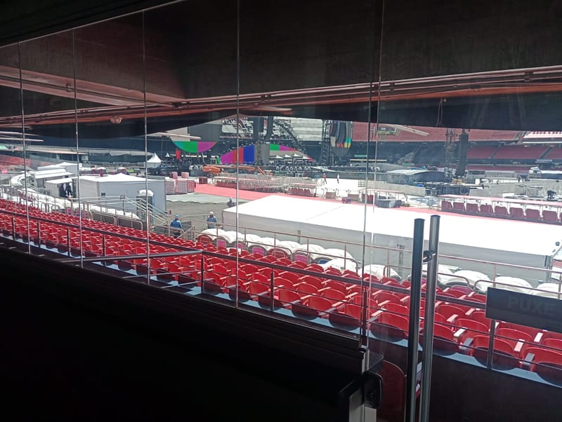 Cenografia Camarote CA2A no Show Coldplay