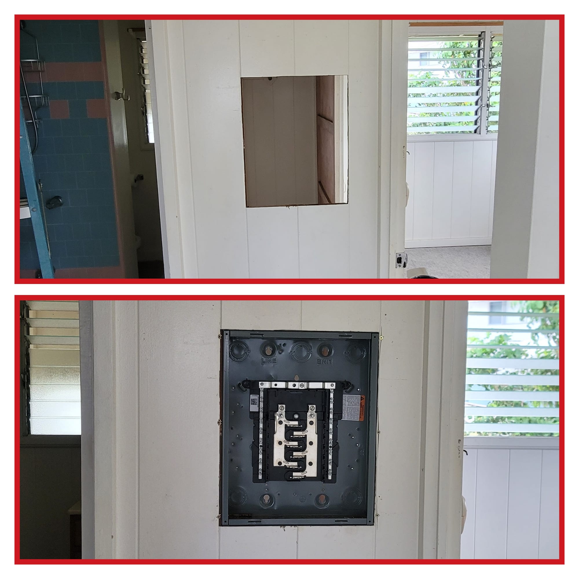 Before ↪️ After Panel Installation