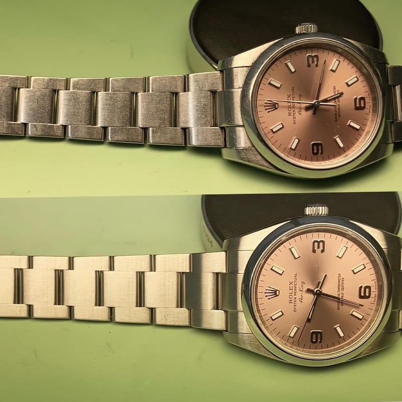 Rolex Airking Before and After