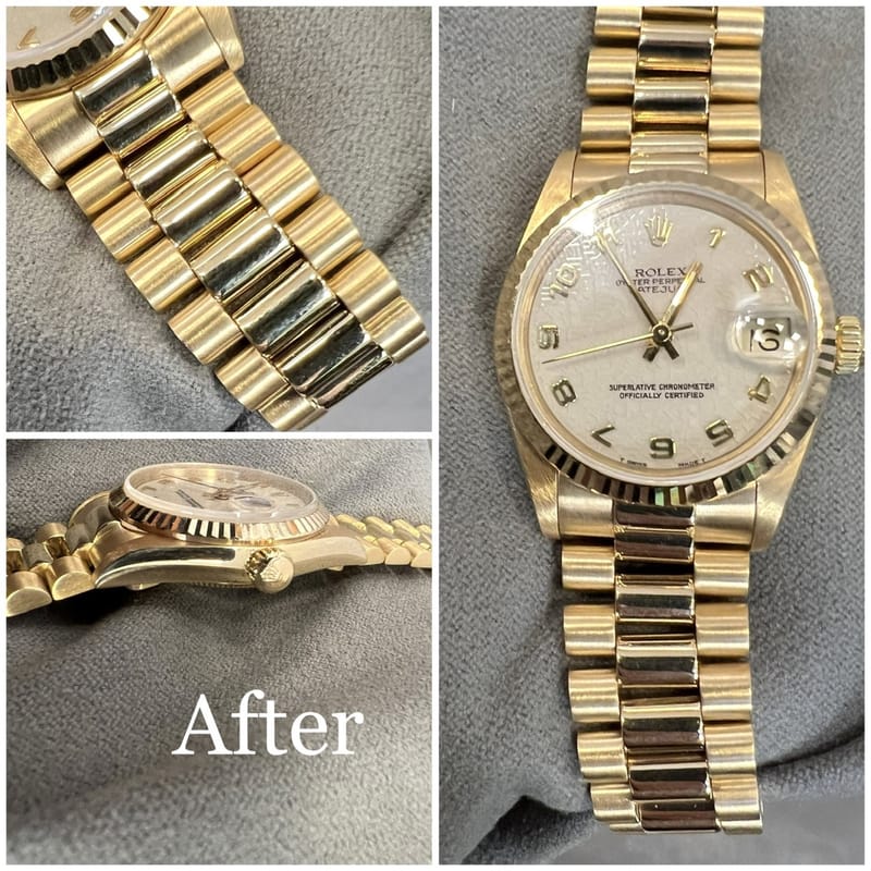 Rolex Datejust 18k gold repair