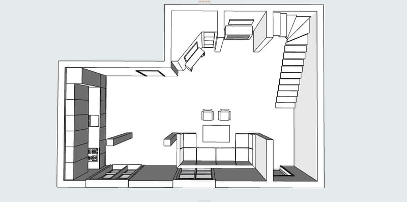 Living room & Kitchen | Вітальня & Кухня