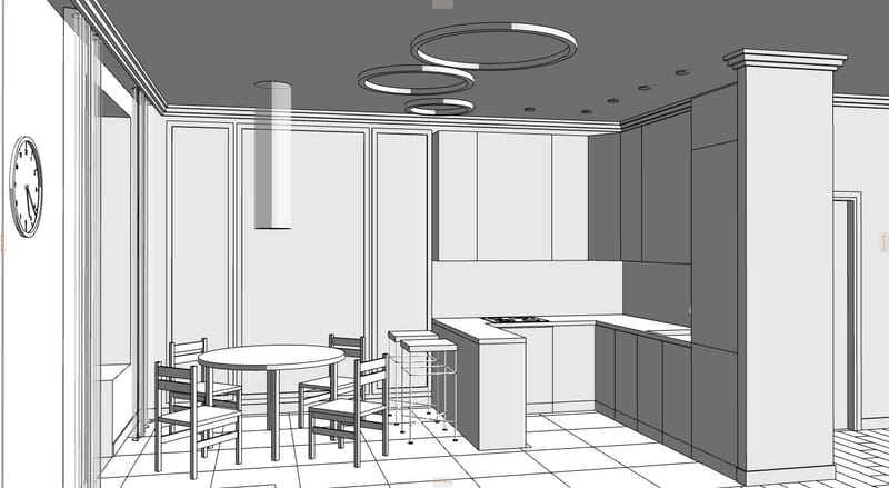 Living room & Kitchen | Вітальня & Кухня