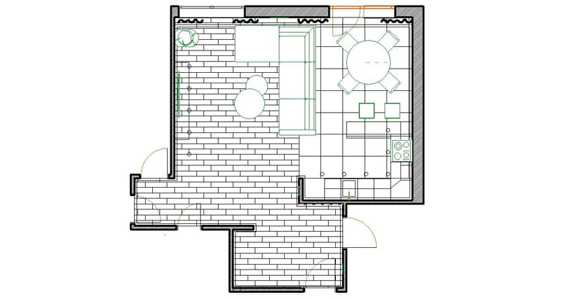 Living room & Kitchen | Вітальня & Кухня