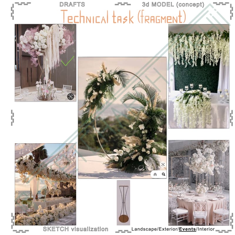 Event sketch by the sea • Wedding. #3