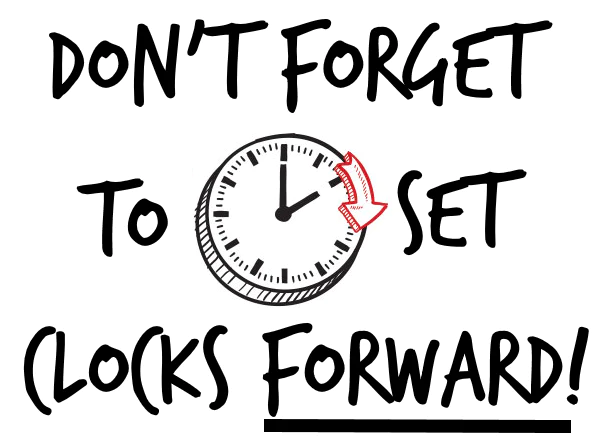Clocks go forward 2K or 5K
