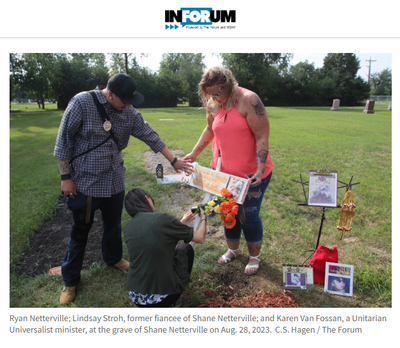 Homemade Cross Removed from Grave of Man Killed by Fargo Police