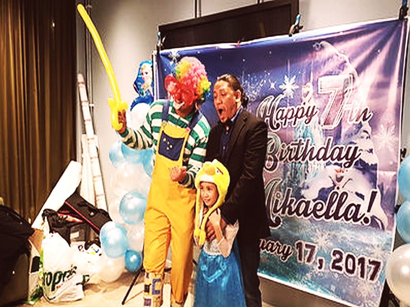 Festa de aniversário com o Circo