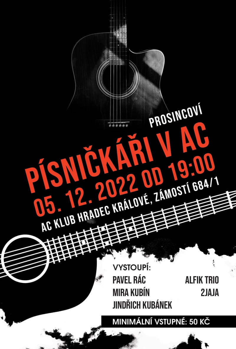 wabi daněk tribute (alias alfik trio) - prosincoví písničkáři v ac klubu