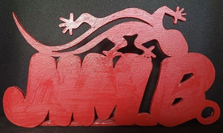 Handgefertigte Holz-Deko-Lampe