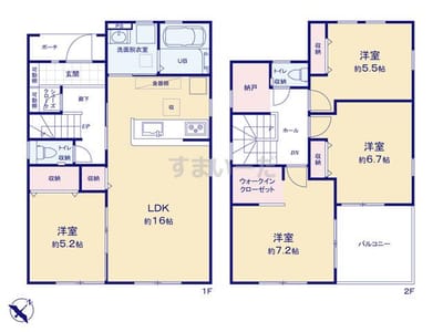 リーブルガーデン 蓮田関山第4　販売価格3,980万円　所在地埼玉県蓮田市関山４丁目1-91沿線・駅東北本線「蓮田」駅まで徒歩19分土地面積152.09m²間取り4LDK建物面積101.02m²販売棟数1棟