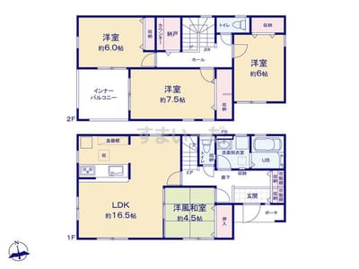 リーブルガーデン 蓮田黒浜第3所在地　販売価格　2,880万円　埼玉県蓮田市大字黒浜615-72沿線・駅東北本線「蓮田」駅までバス6分「久伊豆神社前」停徒歩10分土地面積164.07m²建物面積111.78m²間取り4LDK販売棟数1棟