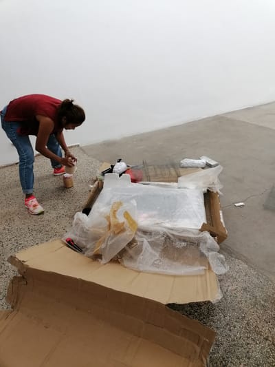 set up!!! artist Sao Sreymao