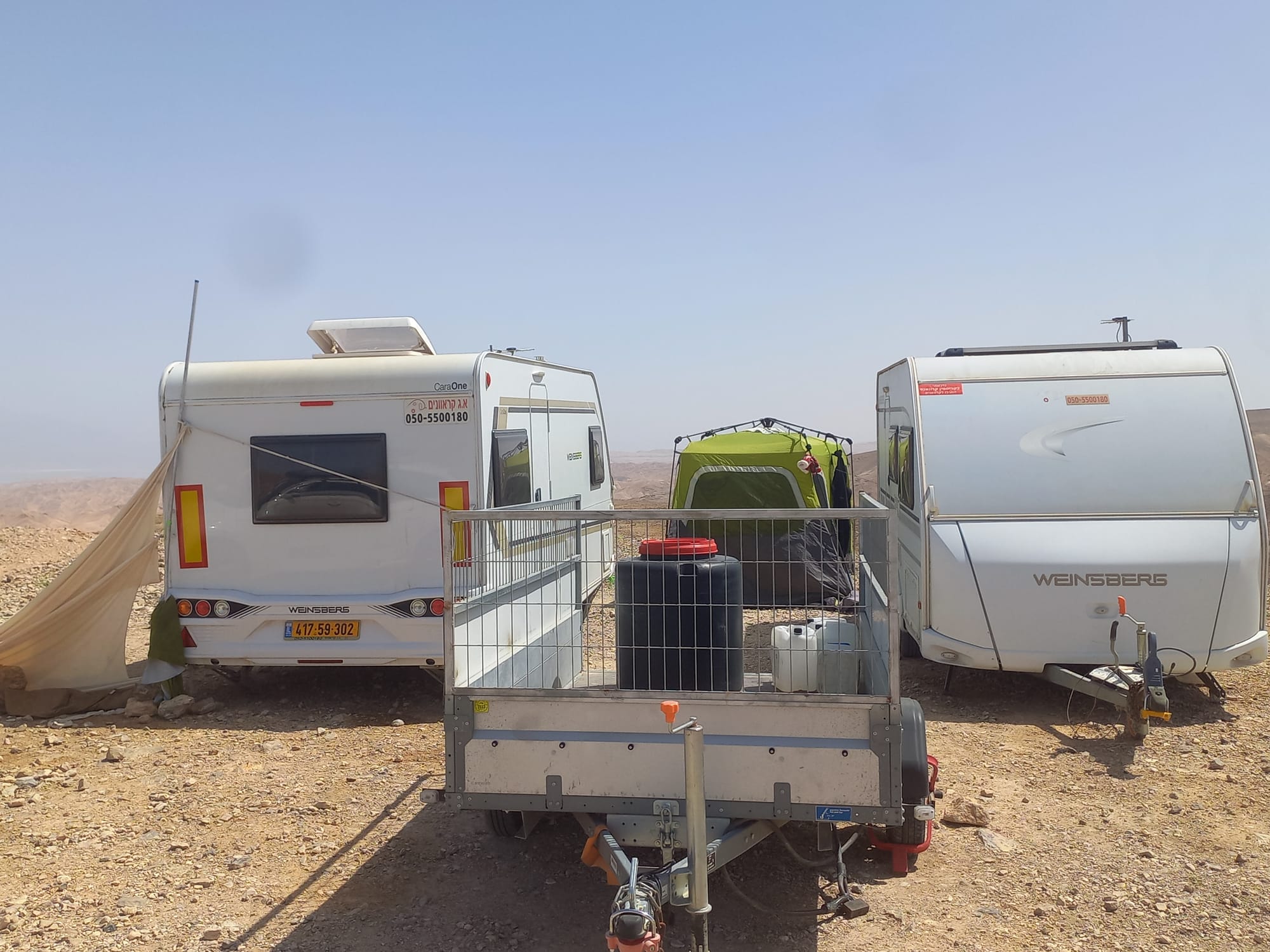 השכרת.קרוואנים אירופאים  בדרום עד 6 נפשות
