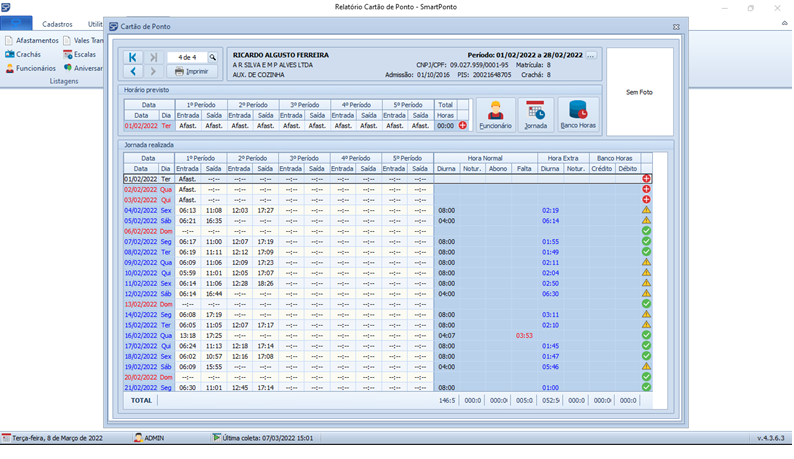 Software de tratamento de ponto Smartponto