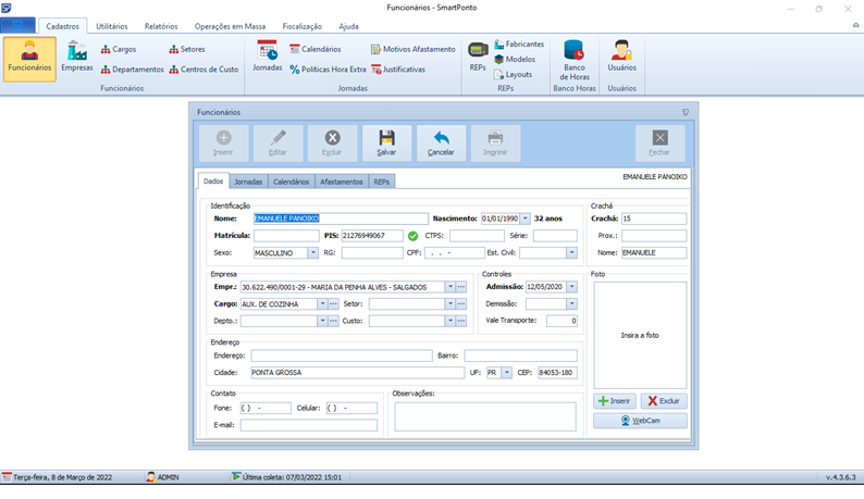 Software de tratamento de ponto Smartponto