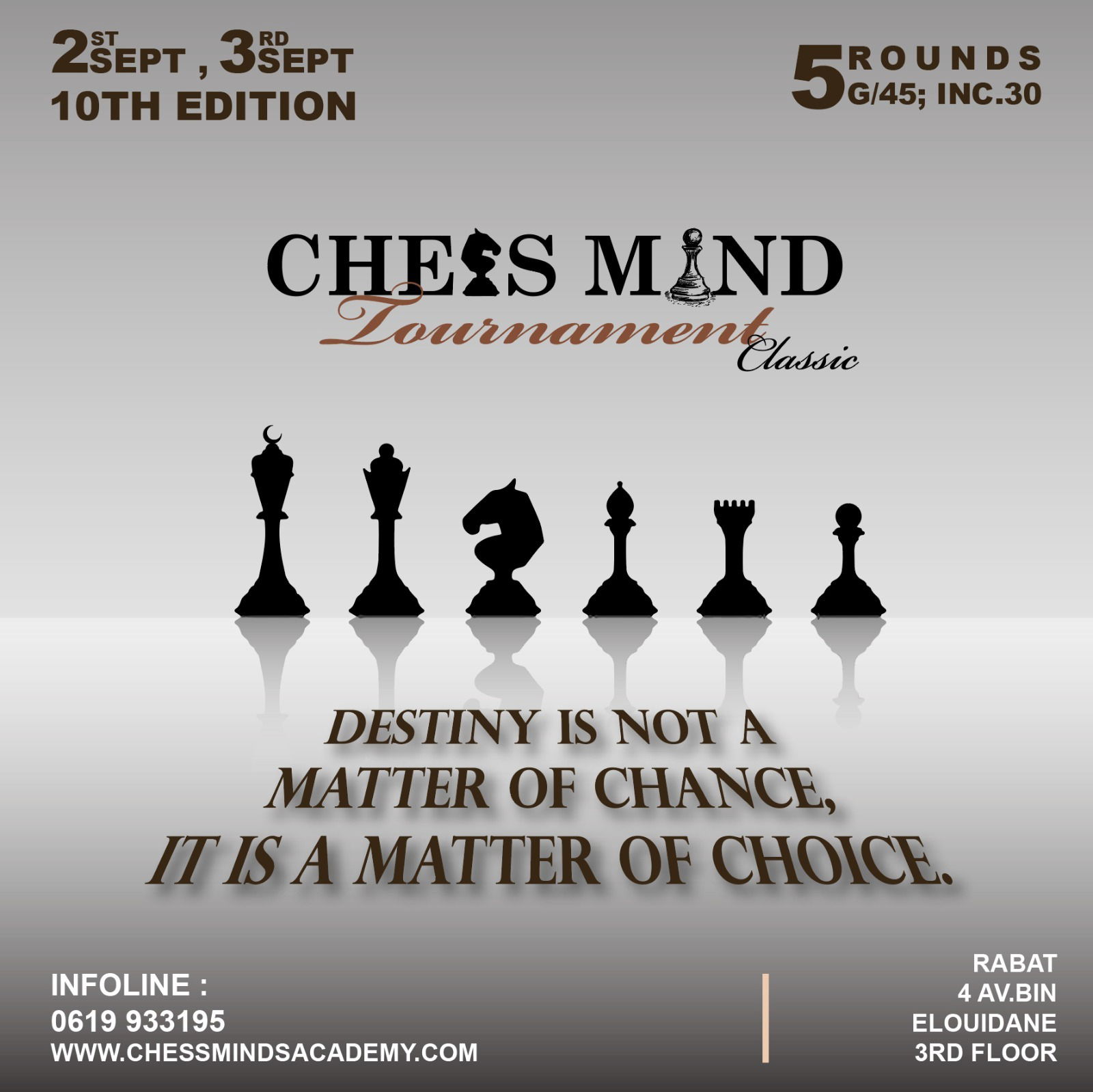 10TH EDITION CHESS MIND ACADEMY