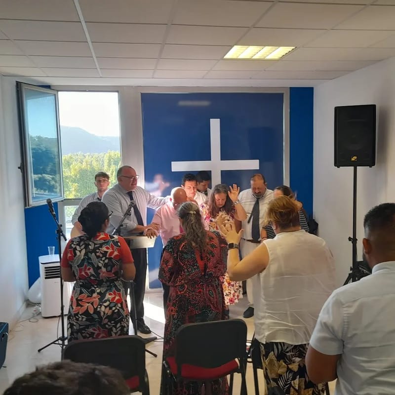 3er. culto desde la reciente inauguración de la nueva congregación de la IECC Shalom en Algeciras (Cádiz)