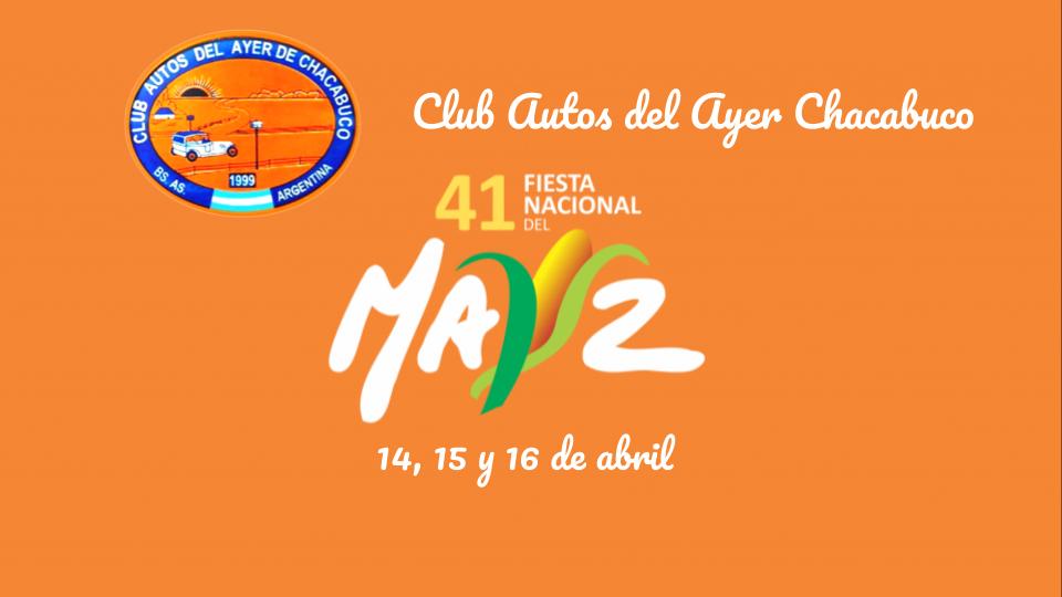 Ya estamos!!, te esperamos este finde en la Fiesta Nacional del Maiz