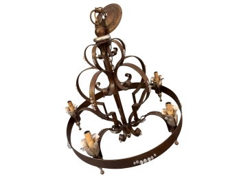 Large Wrought Iron Chandelier