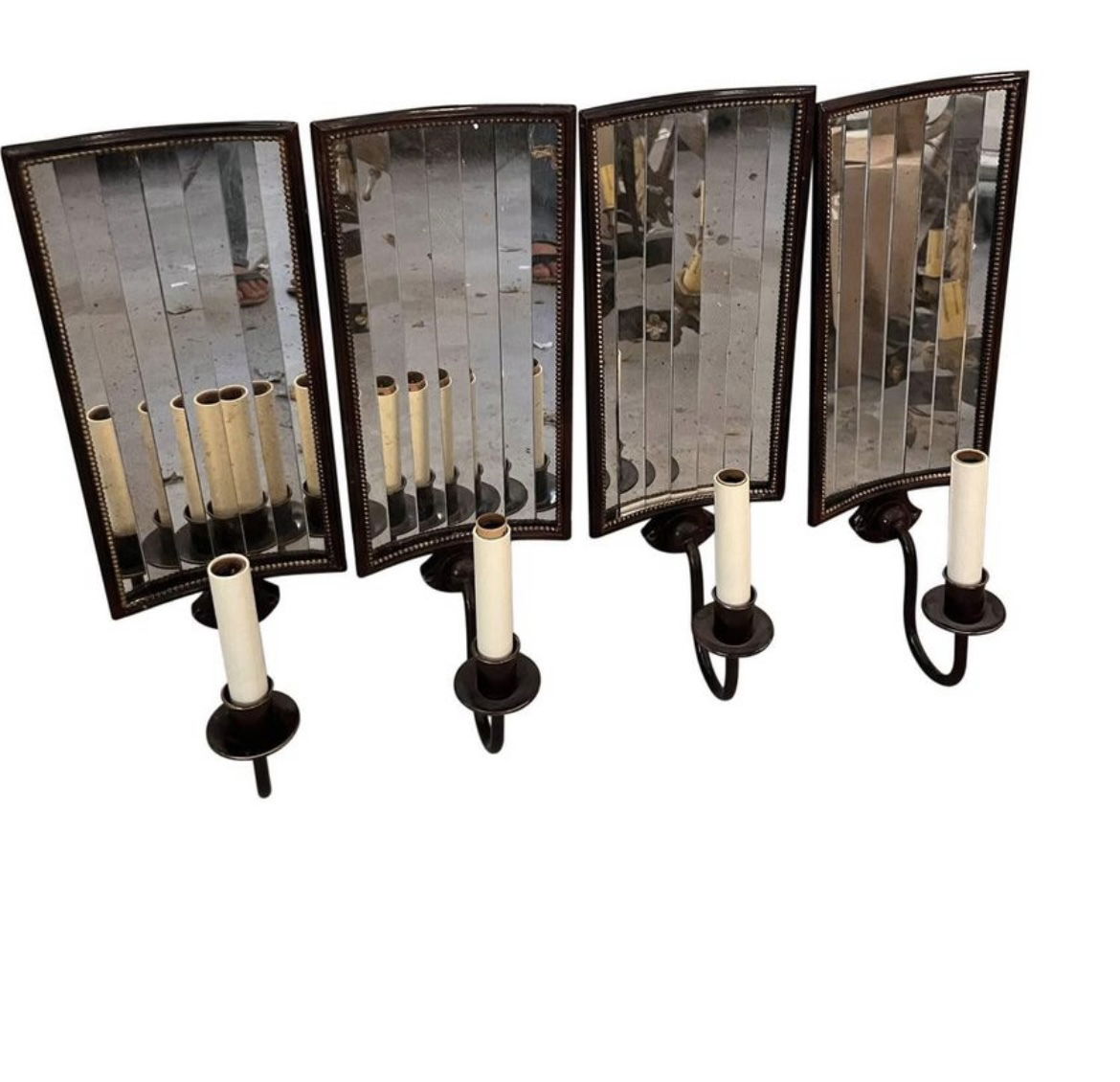 Four Vaughan Mirrored Sconces