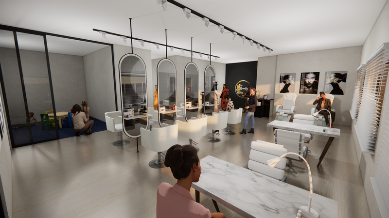 Salon/ Coffee shop