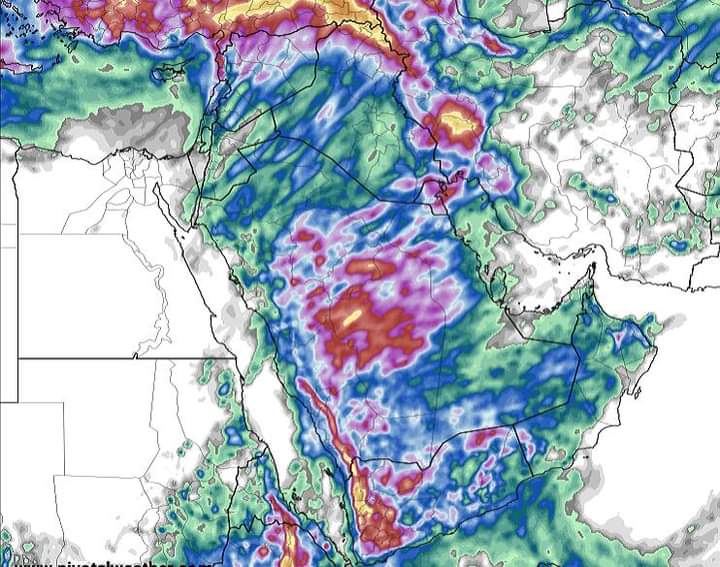 الأردن | مراقبة تشكل اضطرابات جويه فرص الأمطار الرعديه ترتفع منتصف الاسبوع المقبل يتزامن مع ارتفاع على درجات الحرارة التفاصيل..