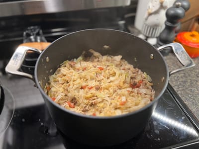 GROUND BEEF AND CABBAGE