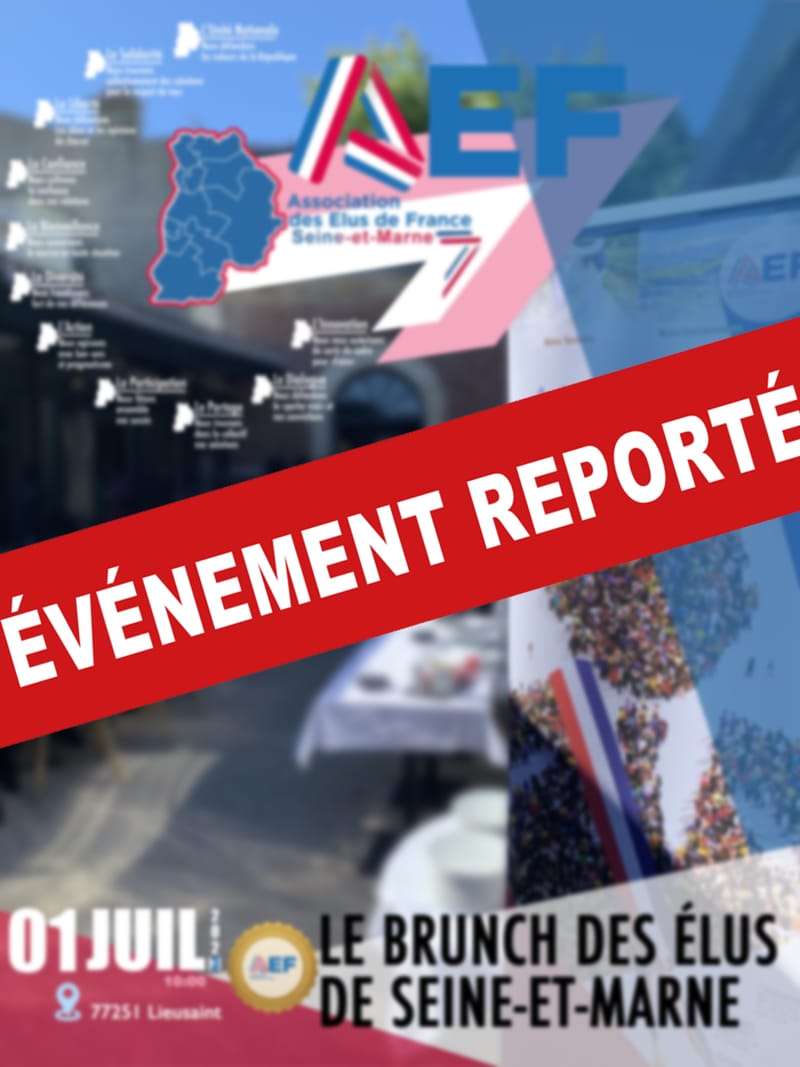 AEF77 | Le Brunch des élus de Seine-et-Marne | REPORTÉ