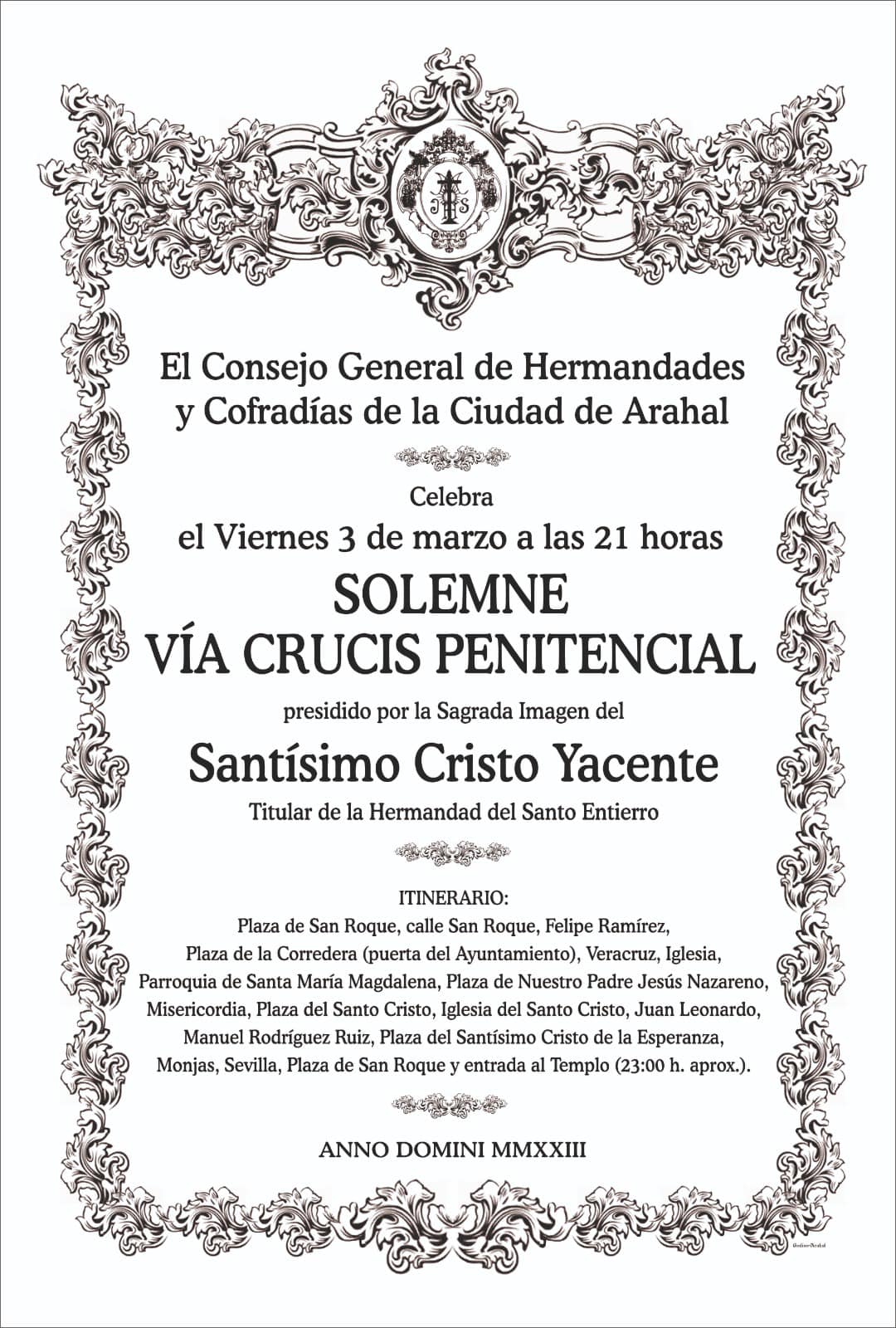 Solemne Vía Crucis Penitencial