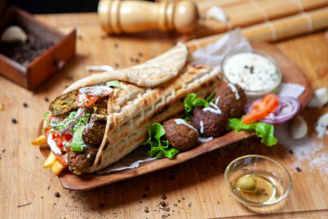 Falafel pita greceasca