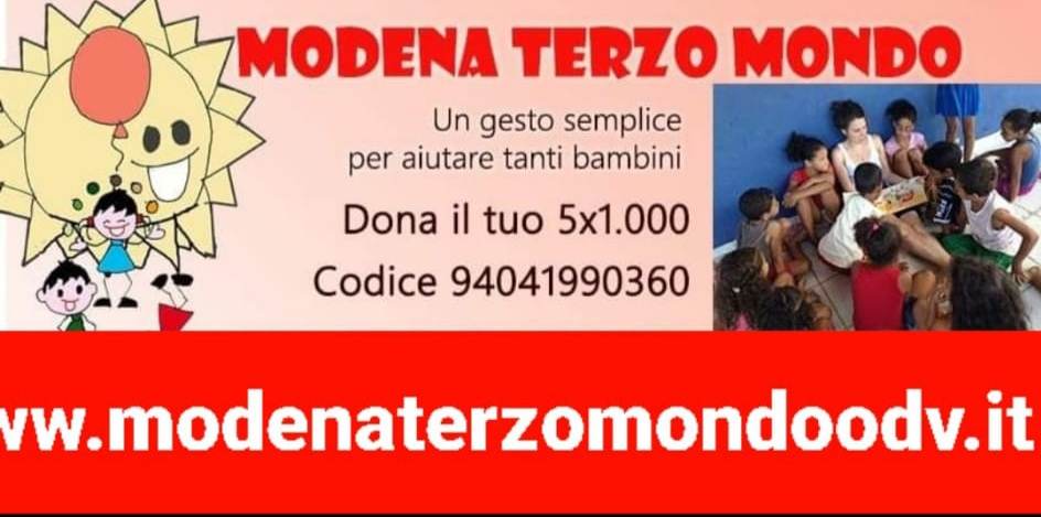 Dichiarazione dei redditi . Dona il tuo 5 X 1.000 a Modena Terzo Mondo e Il tuo 8 X 1.000 alla Chiesa Valdese.