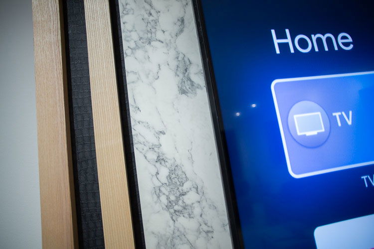 Media wall designed and installed Bespoke 