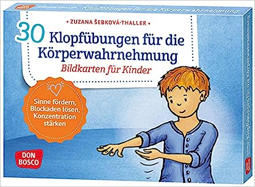 Zuzana Sebkova: 30 Klopfübungen für die Körperwahrnehmung: Bildkarten für Kinder