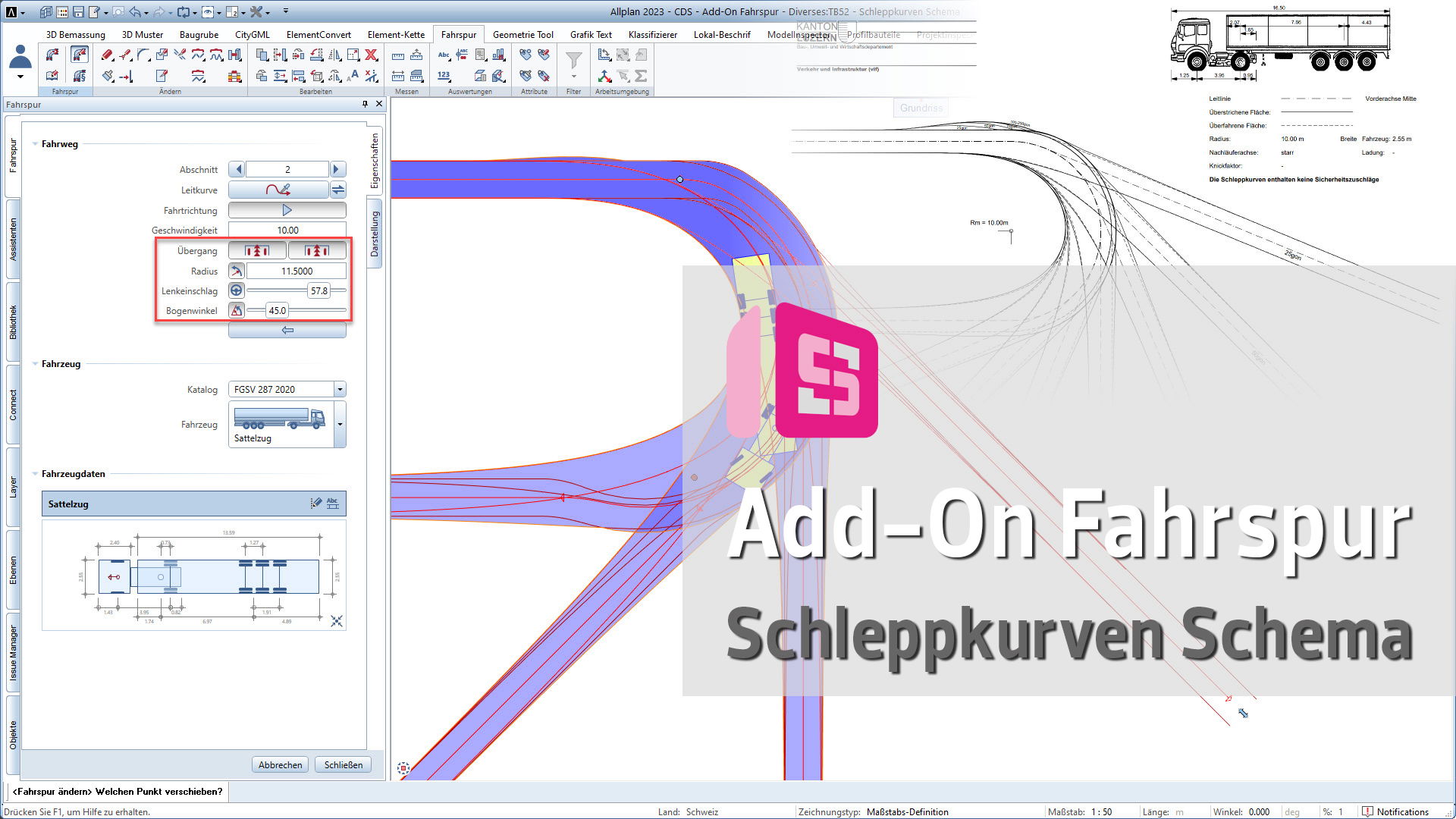 Schleppkurven Schema