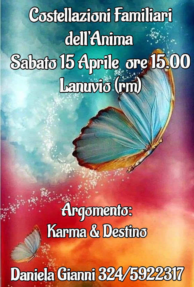 COSTELLAZIONI FAMILIARI A TEMA KARMA & DESTINO