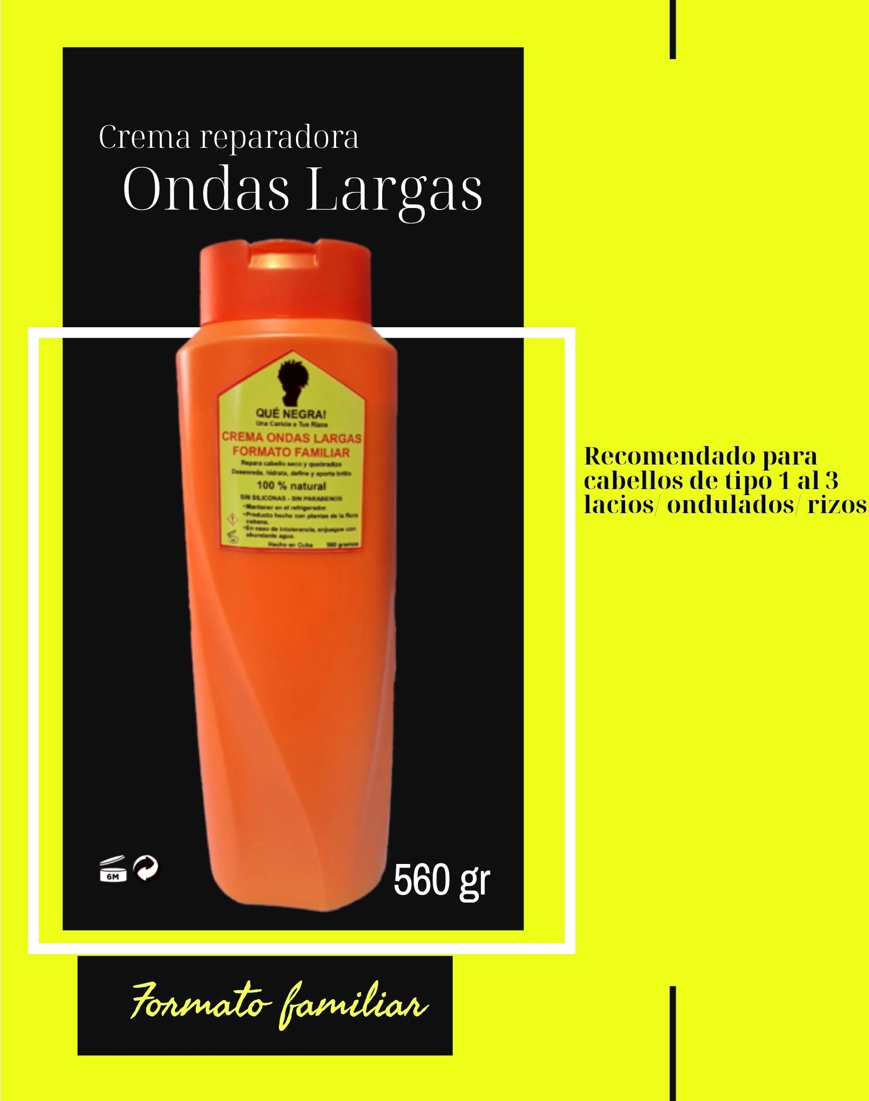 Crema Ondas Largas formato familiar              🏷️ 10 USD pago solo en MN