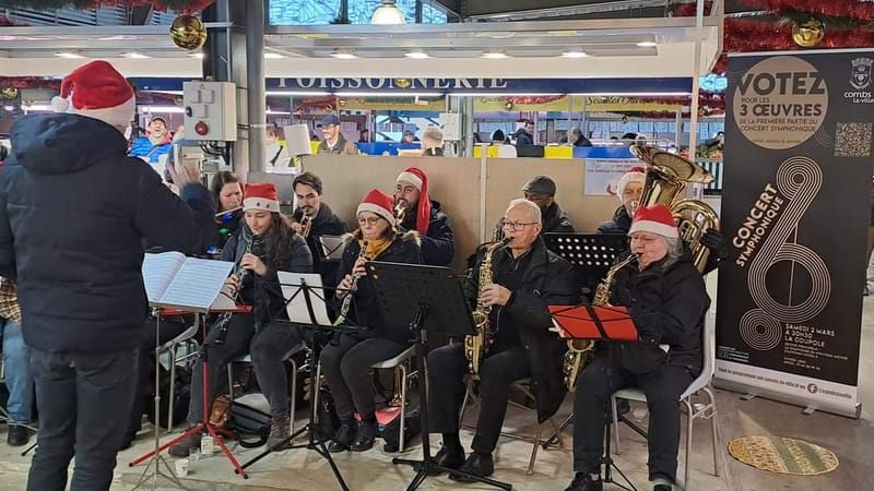 Animation musicale sur le marché de Combs-la-Ville