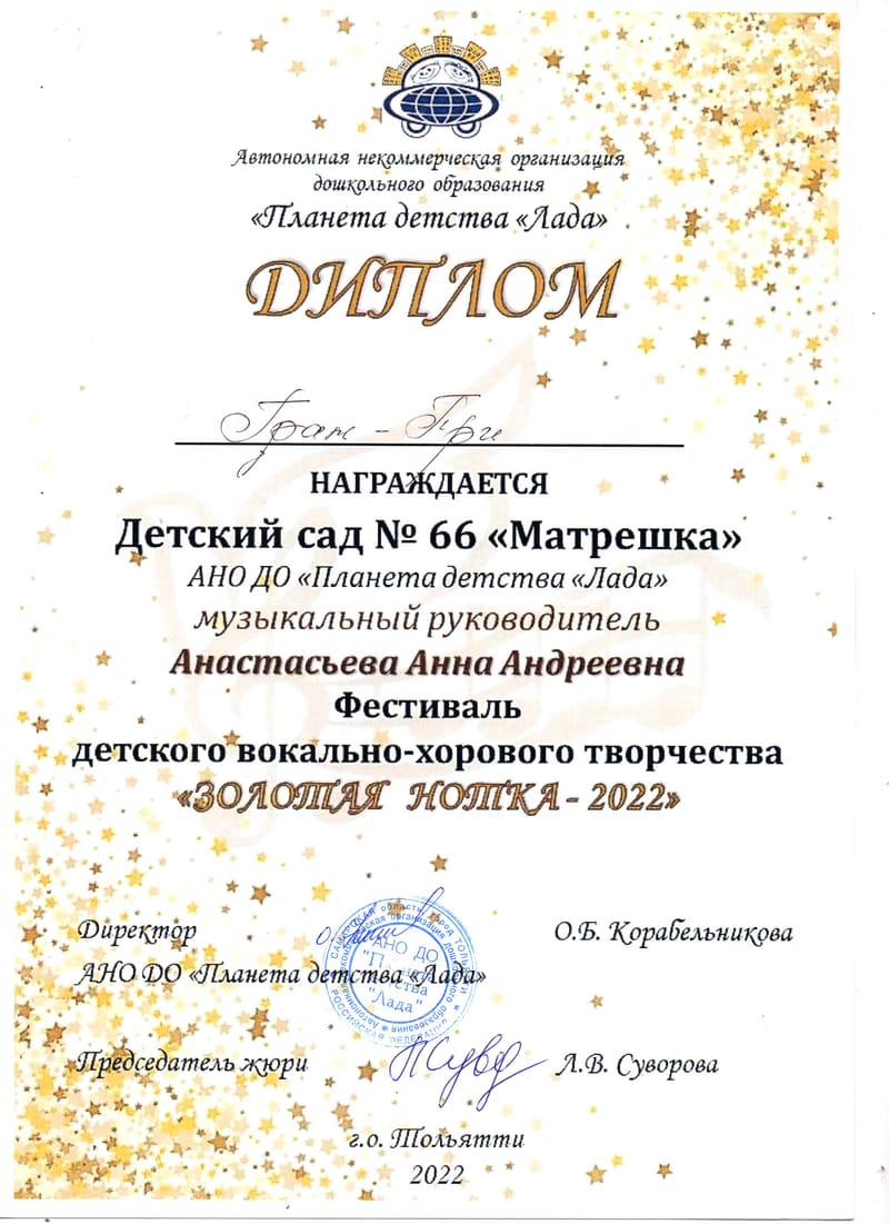 Дипломы, грамоты