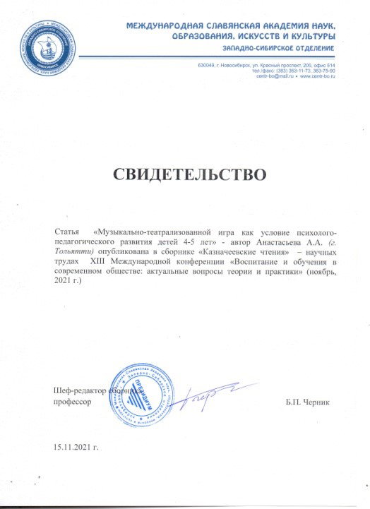 Публикация статей