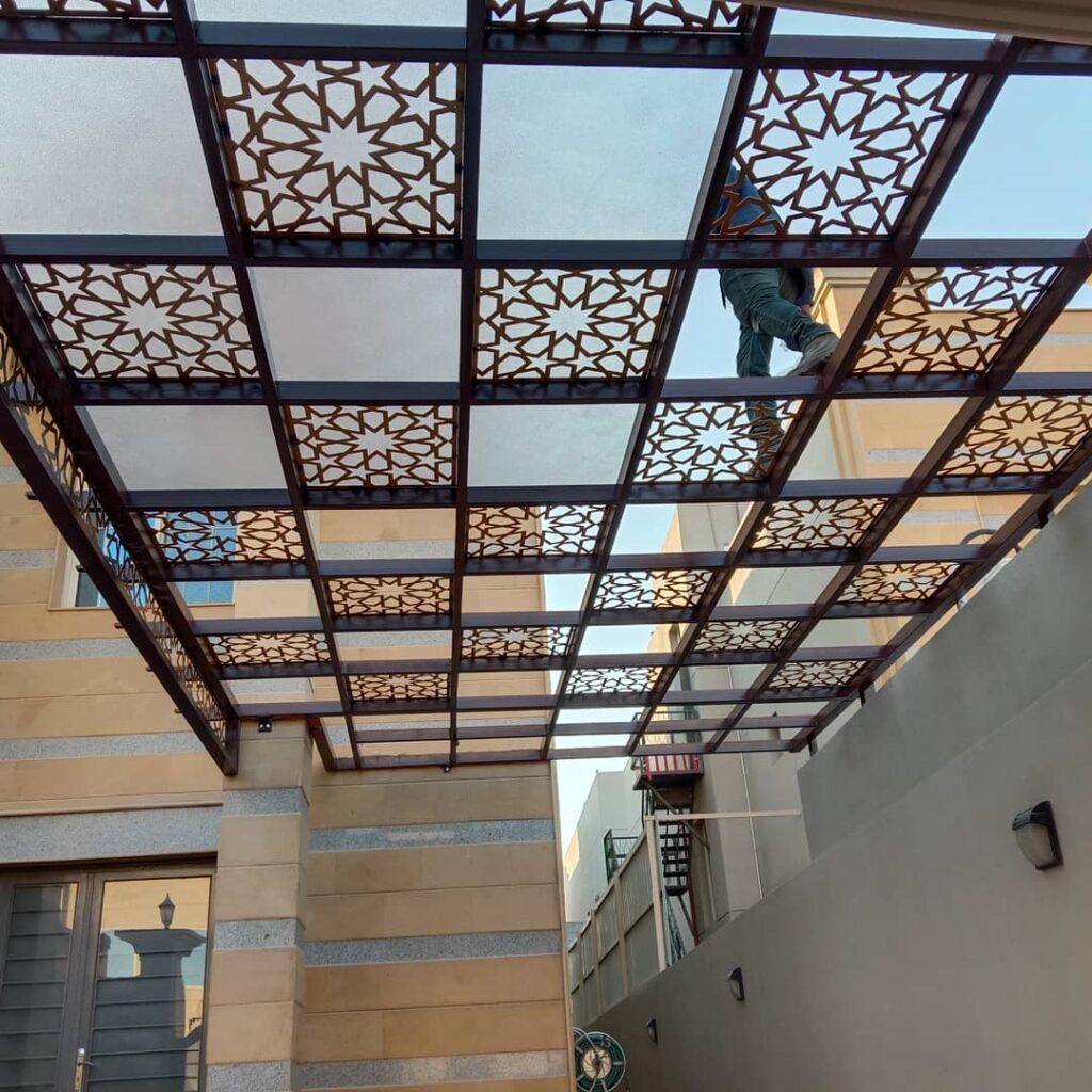 مظلات  مداخل المنازل والبيوت 