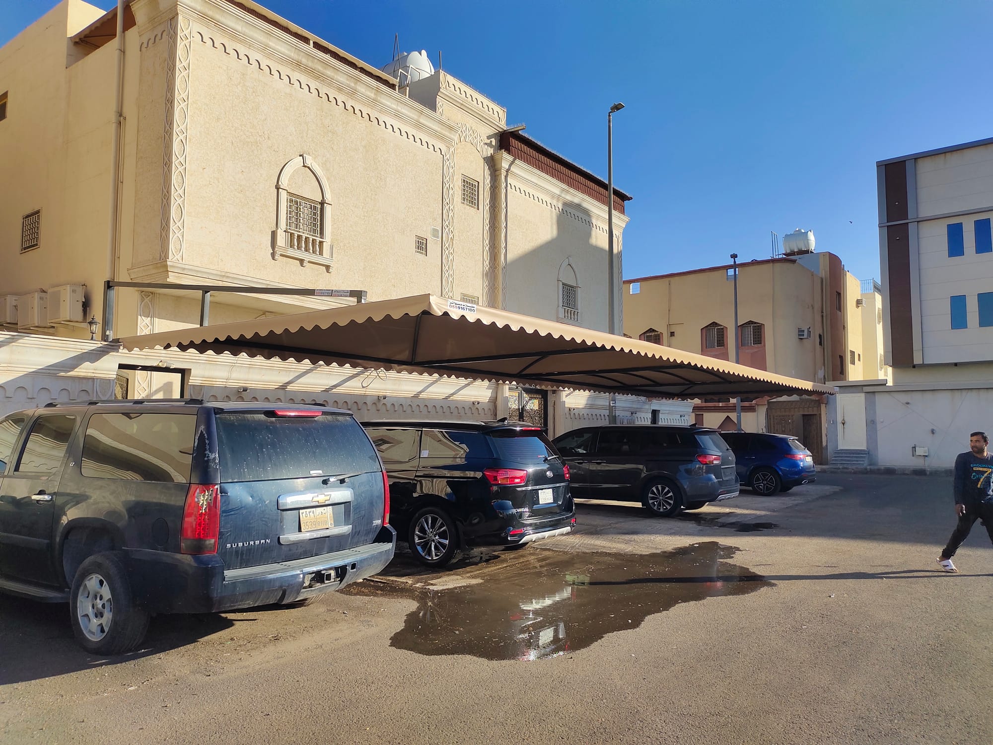 مظلات مواقف سيارات في المدينة المنورة 