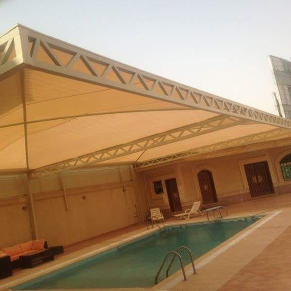 تركيب افضل انواع مظلات المسابح الحديثه في المدينة المنورة وينبع 