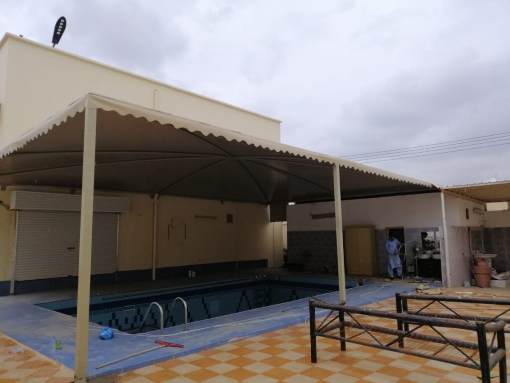 تركيب افضل انواع مظلات المسابح الحديثه في المدينة المنورة وينبع 