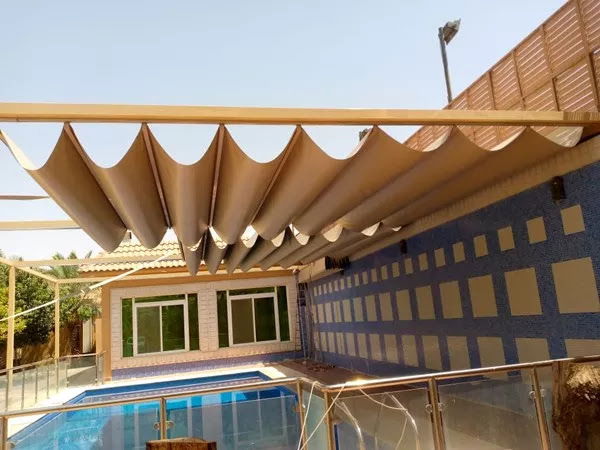 تركيب افضل انواع مظلات المسابح الحديثه في المدينة المنورة وينبع 