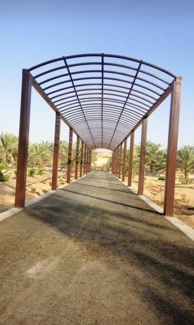 مظلات ممرات مداخل الفلل والمنازل والفنادق في المدينة المنورة