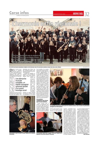 Création de l'Orchestre Régional Corse