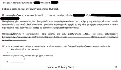 Protokół wyjaśnień