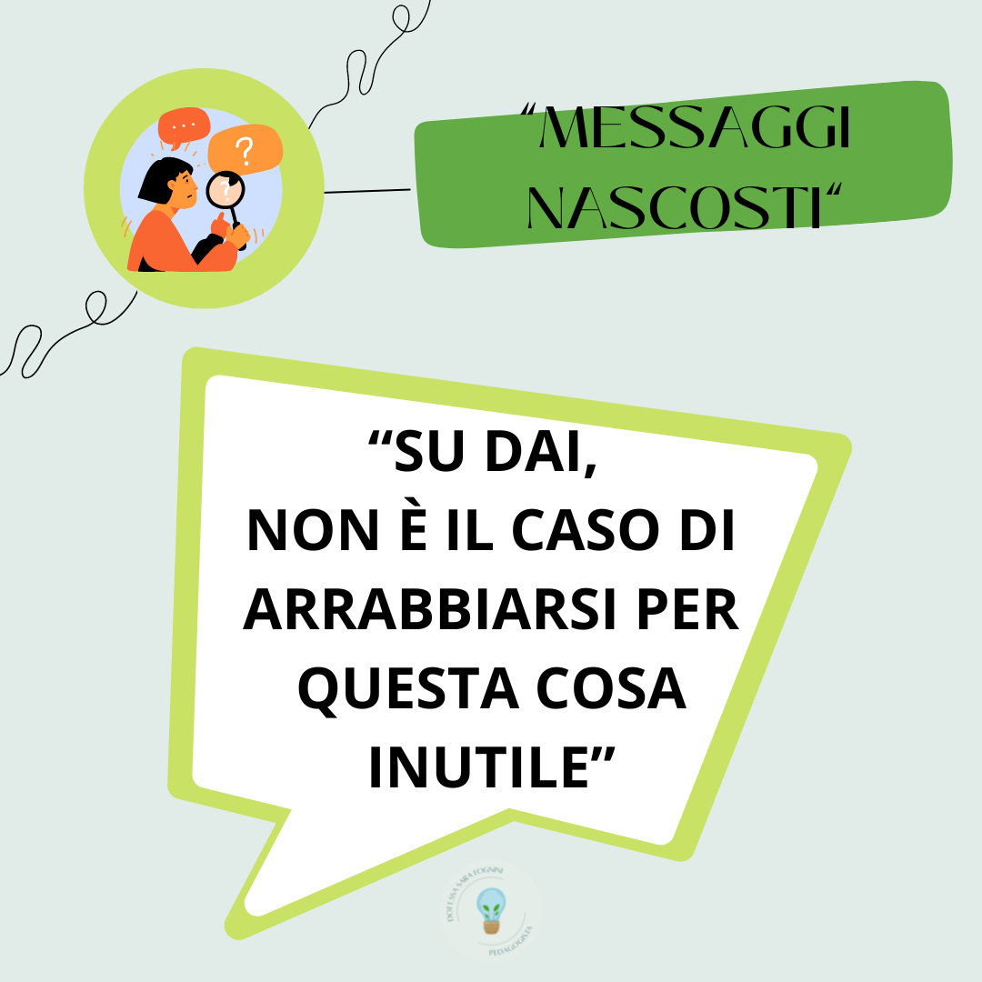 “SU DAI, NON SARA' MICA IL CASO DI ARRABBIARSI PER QUESTA COSA INUTILE”